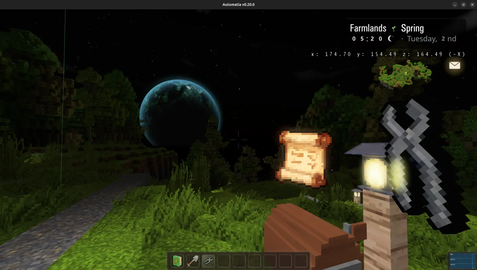 Automatia screenshot: New tools