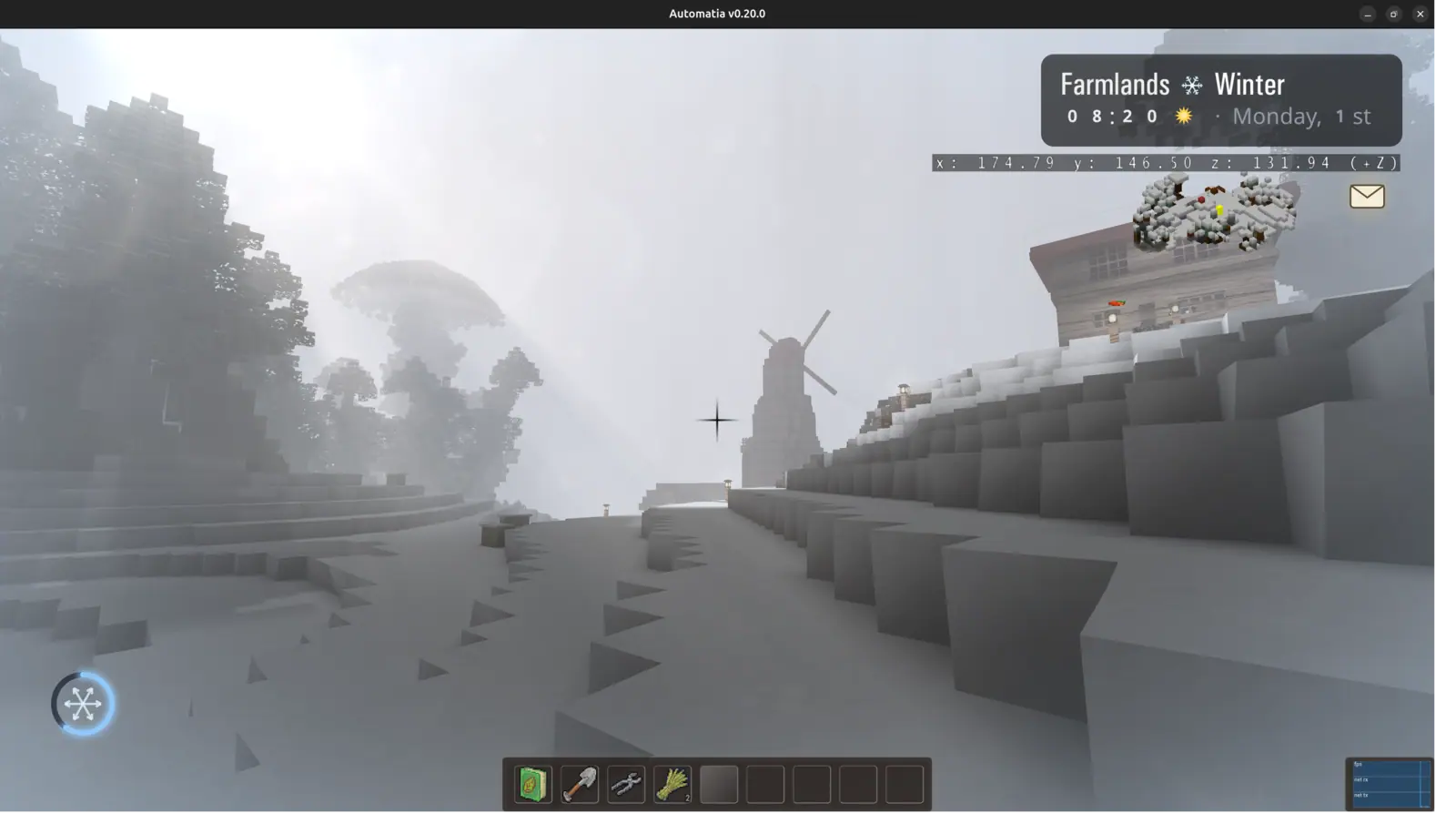 Automatia screenshot: Winter turns cruel