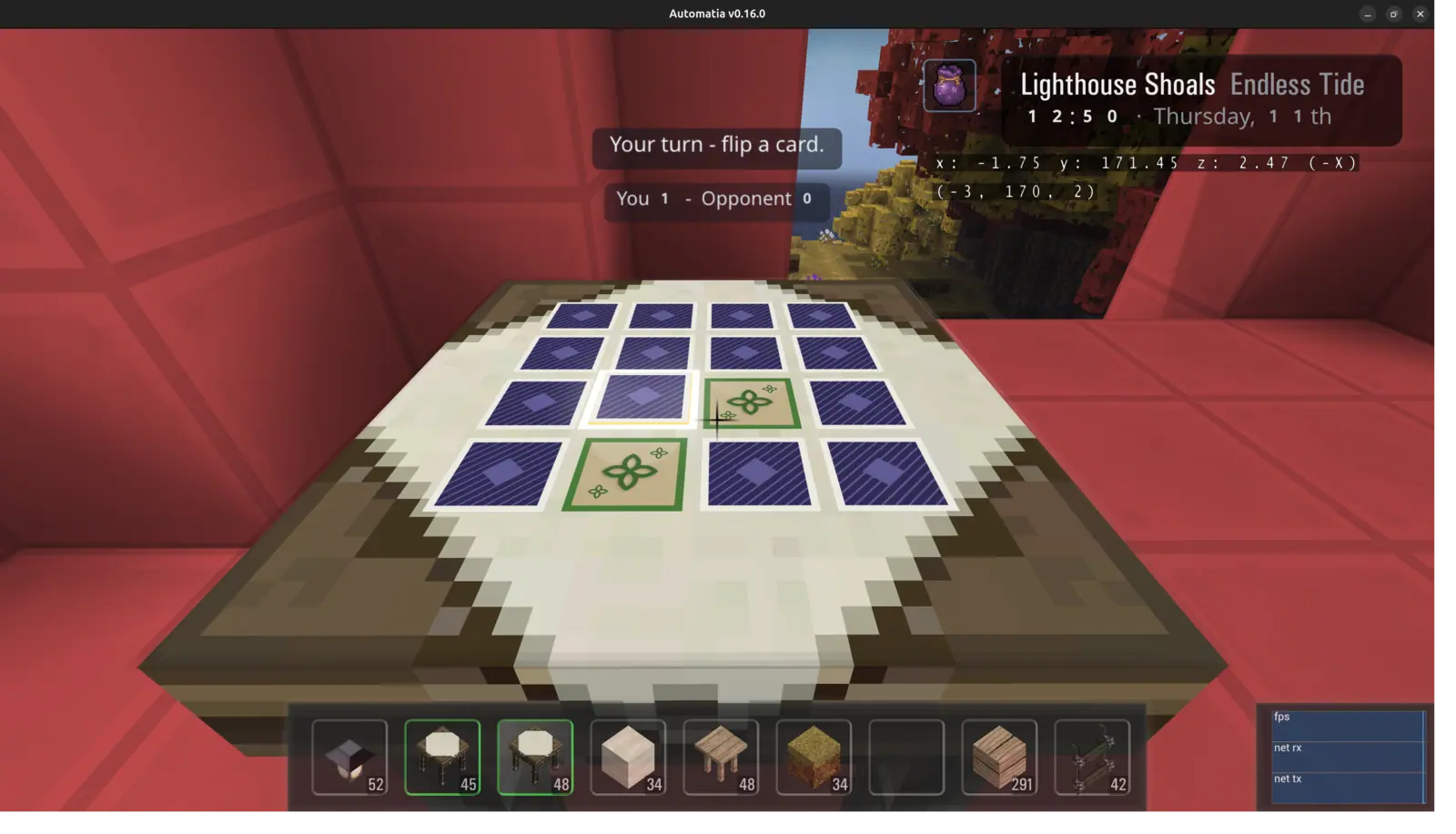 Automatia screenshot: A simple memory game