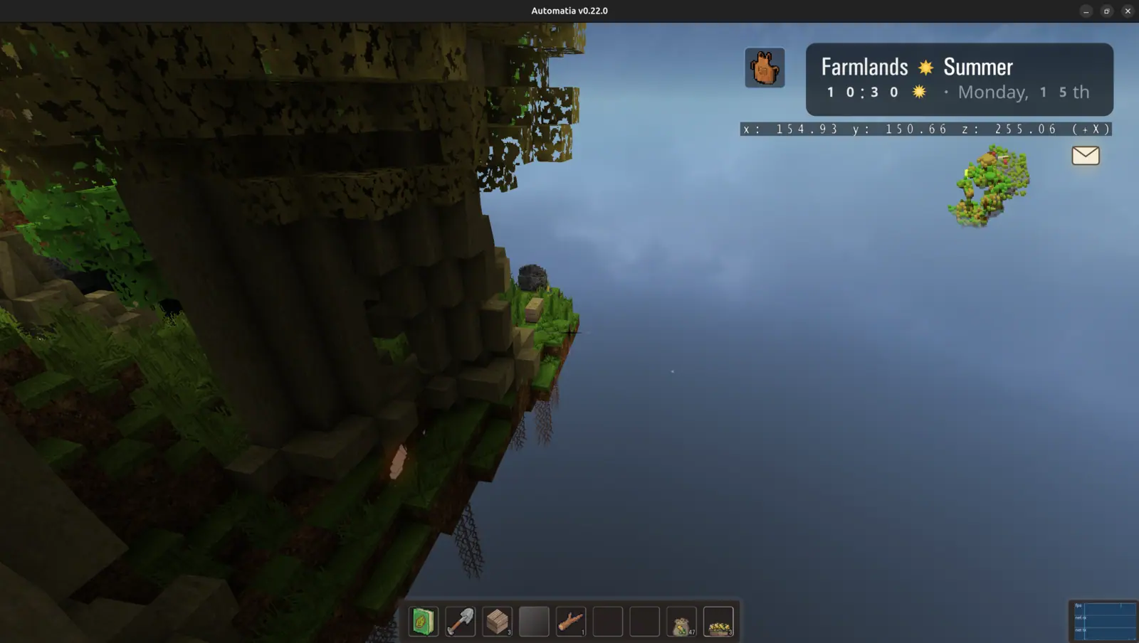 Automatia screenshot: Gravestones & Fireflies