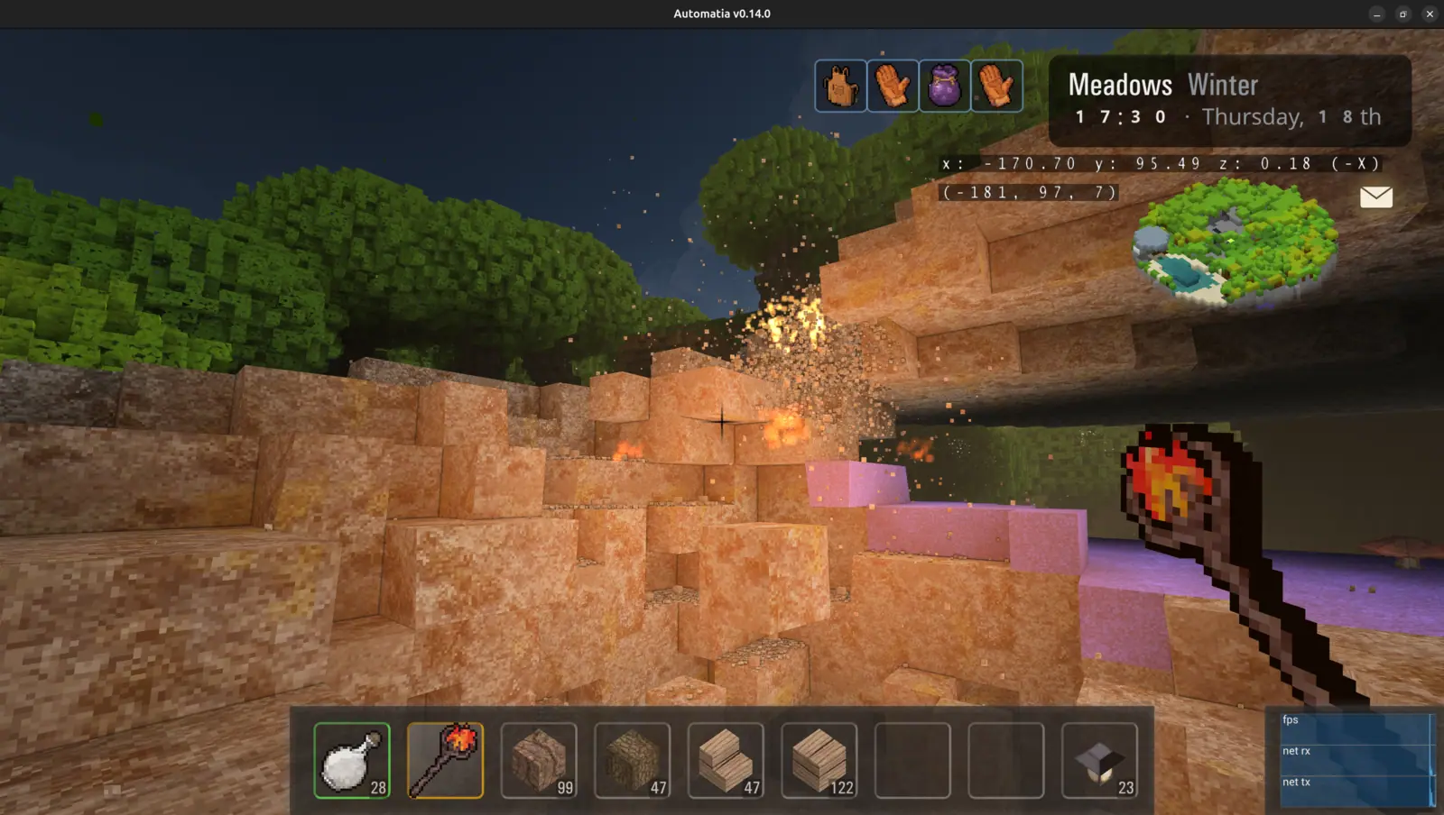 Automatia screenshot: Explosives, continued