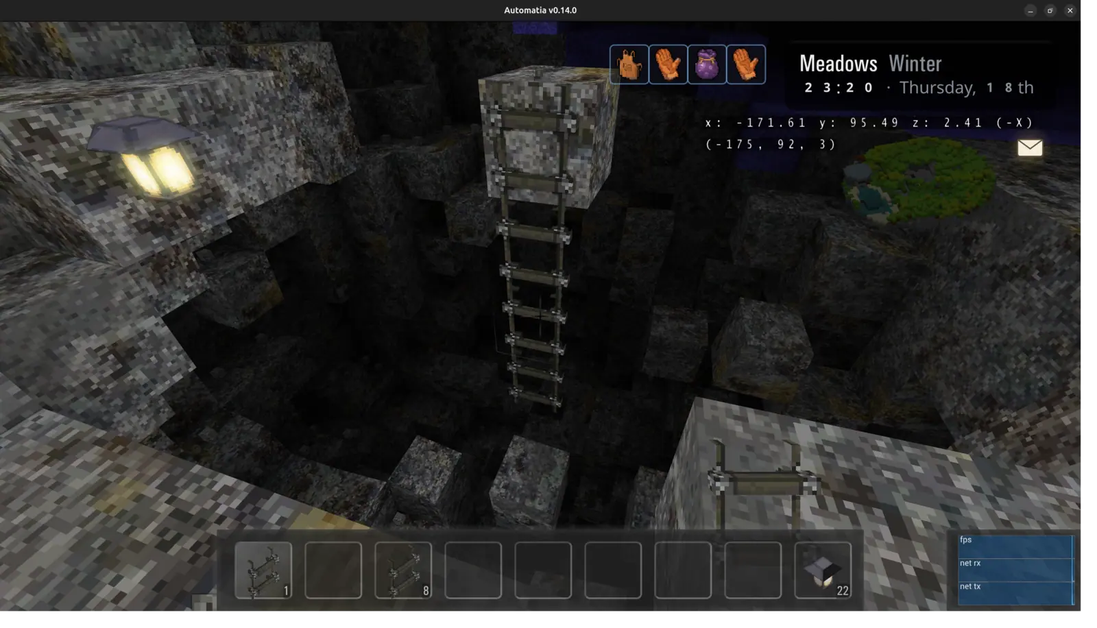 Automatia screenshot: Rope ladders