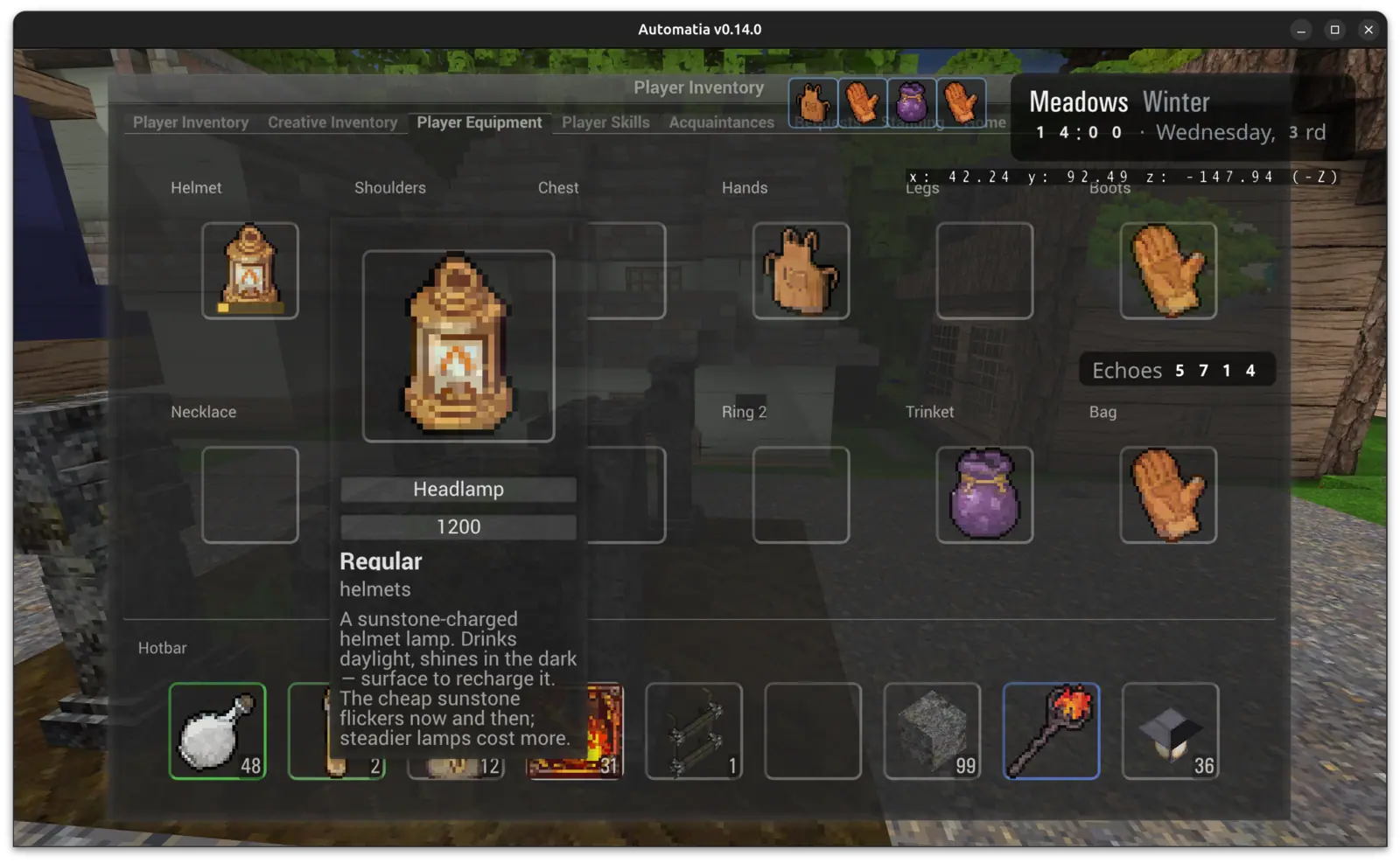 Automatia screenshot: Rope ladders
