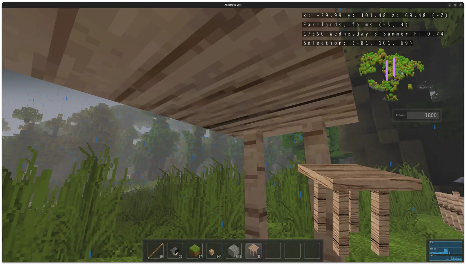 Automatia screenshot: New blocks
