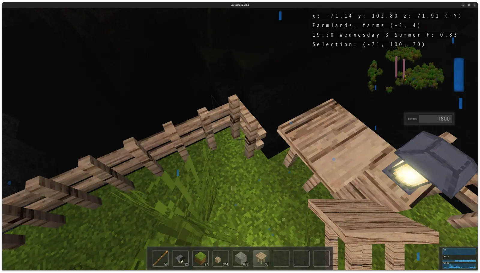 Automatia screenshot: New blocks