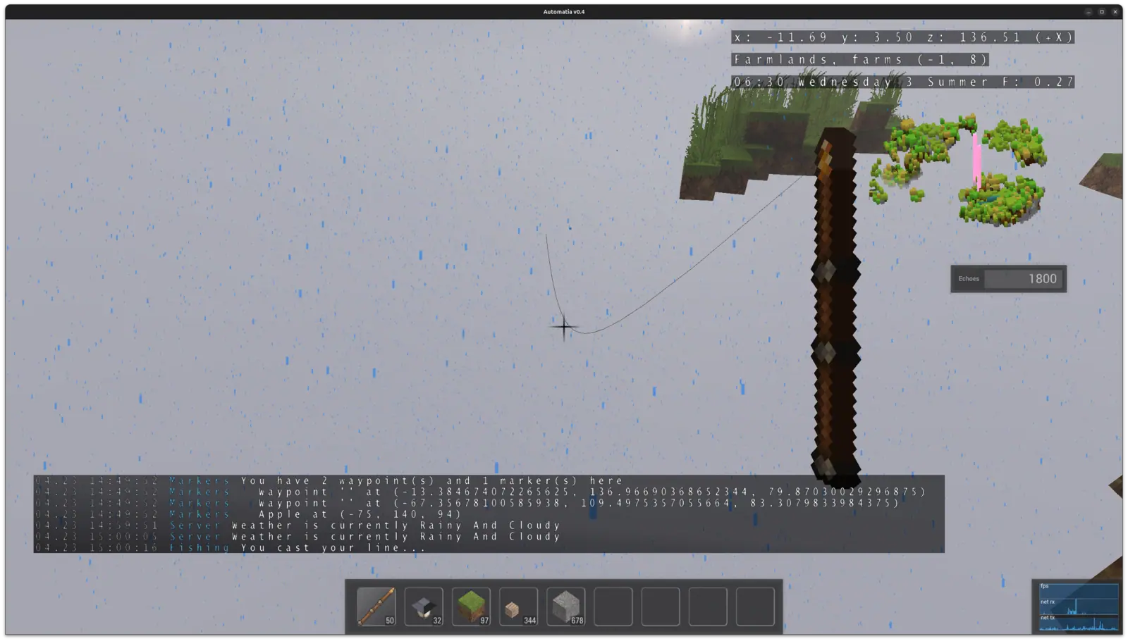 Automatia screenshot: Fishing