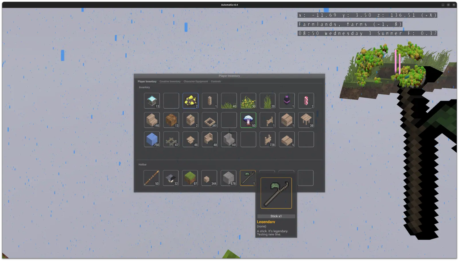 Automatia screenshot: Fishing