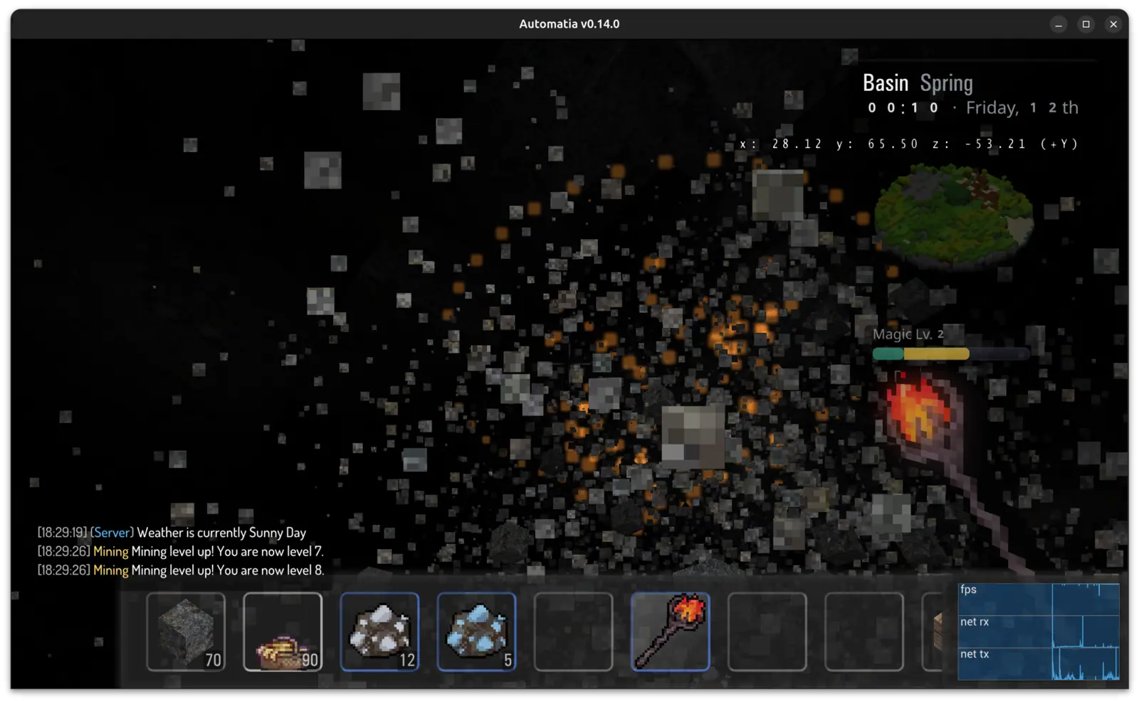Automatia screenshot: Hands-free Mining